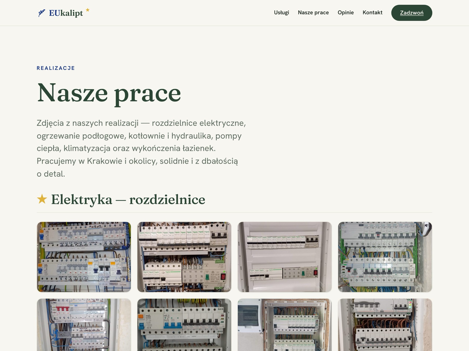 Galeria realizacji na stronie EUkalipt